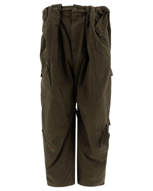 Loewe Green Balloon Cargo Trousers