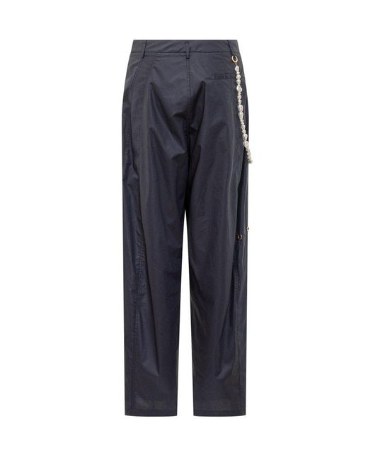 DARKPARK Blue Phebe Embellished Relaxed Pants