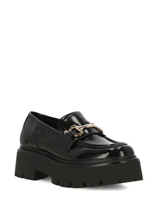 Steve Madden Black Occupy Flats