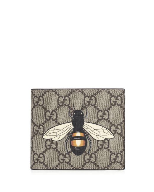 Gucci Natural GG And Bee-print Mesh Hat for men