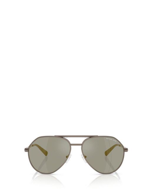 Michael Kors Metallic Brentwood Pilot Frame Sunglasses for men
