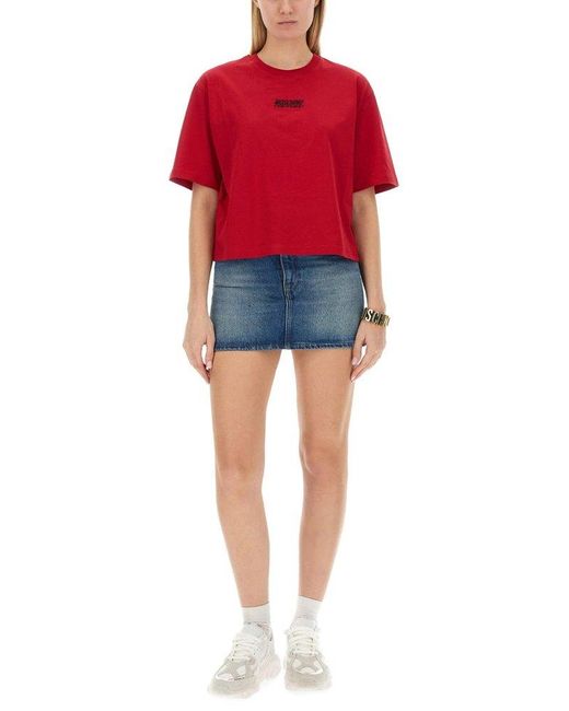 Moschino Red T-shirt With Logo