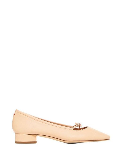 Aeyde Pink Aeyde Darya Bow Detailed Pumps