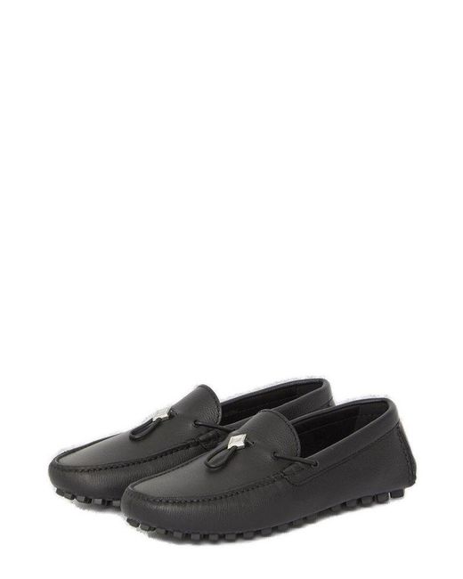 Dior Black Odeon Driver Loafers for men
