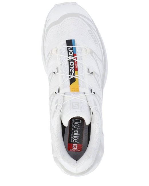 Salomon White Xt-6 Advanced Low-Top Sneakers