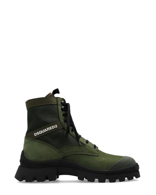 DSquared² Black 'combat' Type Shoes, for men