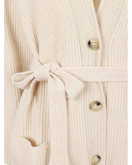 Weekend by Maxmara Natural Relaxed Fit V-neck Cardigan