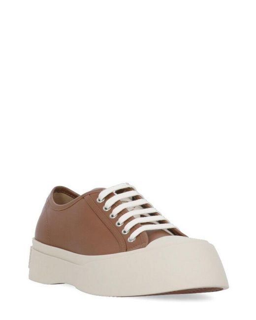 Marni Brown Pablo Lace-up Sneakers