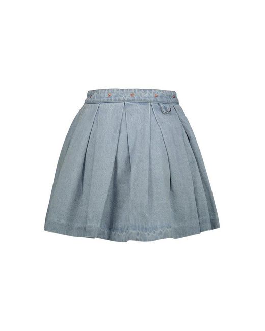 Vetements Blue Denim School Girl Skirt