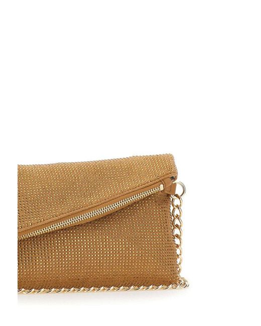Liu Jo Brown Embellished Small Shoulder Bag