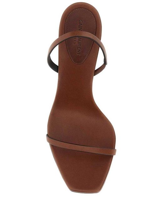 Saint Laurent Brown Opyum Slingback Sandals