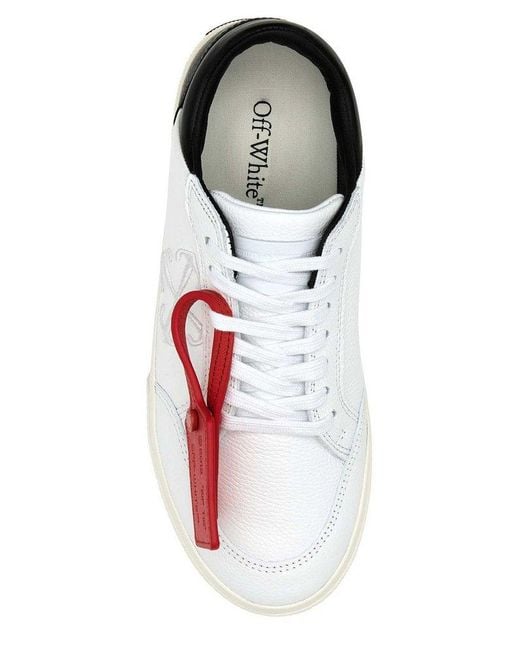 Off-White c/o Virgil Abloh White New Low Vulcanized Lace-up Sneakers