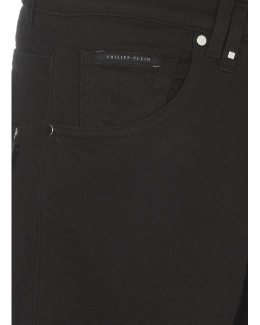 Philipp Plein Black Cotton Jeans for men
