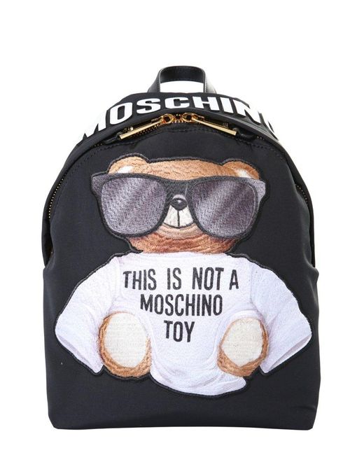 Moschino Black Teddy Bear Sunglasses Backpack