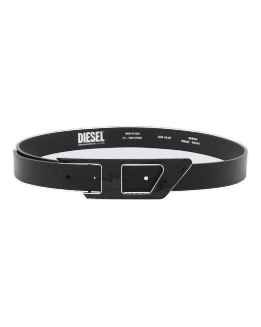 DIESEL Black B-dlogo Ii Logo Plaue Belt