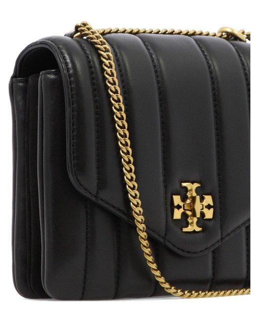 Tory Burch Black Kira Quilted Leather Cross Body Bag