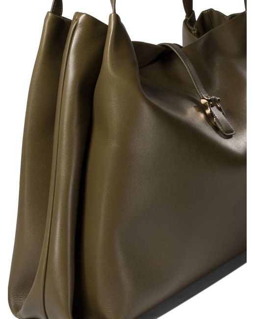 Ferragamo Brown Tote Shoulder Bags