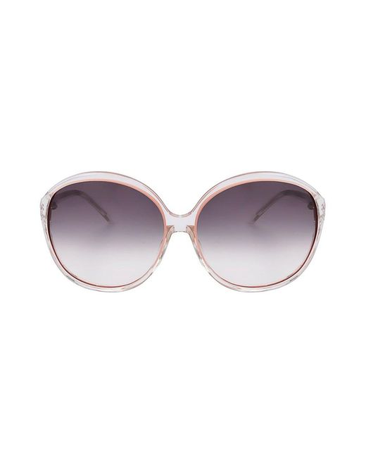 Linda Farrow Purple X Matthew Williamson Oversized Frame Sunglasses