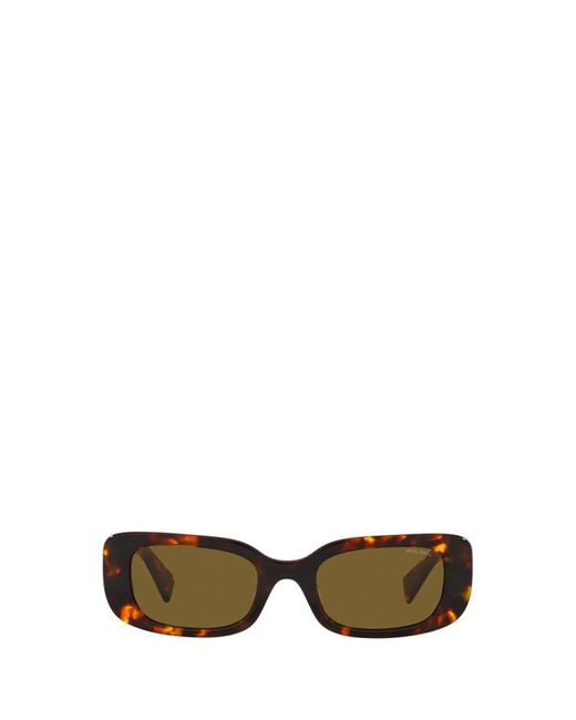 Miu Miu Multicolor Rectangular-frame Sunglasses