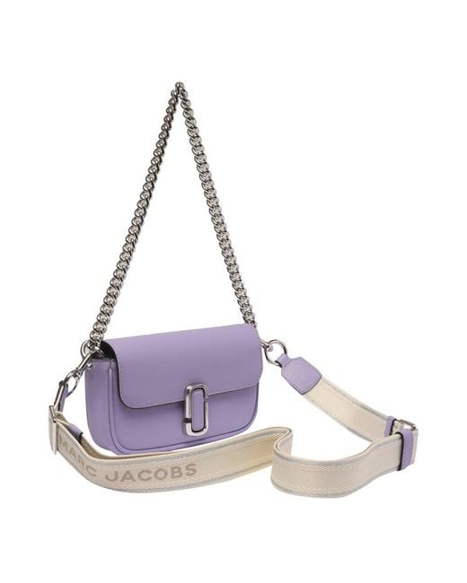 Marc Jacobs Purple The J Marc Mini Leather Shoulder Bag