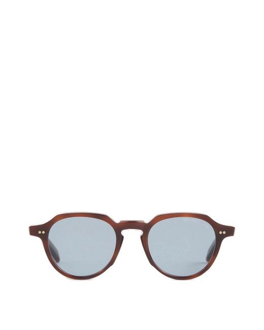 Cutler & Gross Metallic Round-frame Sunglasses for men
