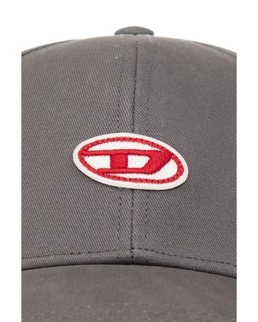 DIESEL Gray ‘C-Runey’ Baseball Cap for men