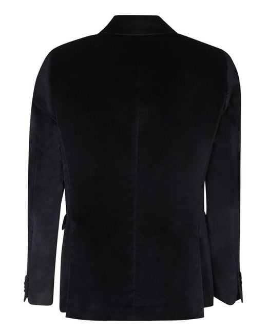 Paul Smith Black Double-Breasted Tailored Blazer for men