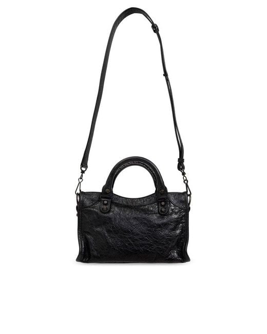 Balenciaga Le City Mini Tote Bag in Black | Lyst