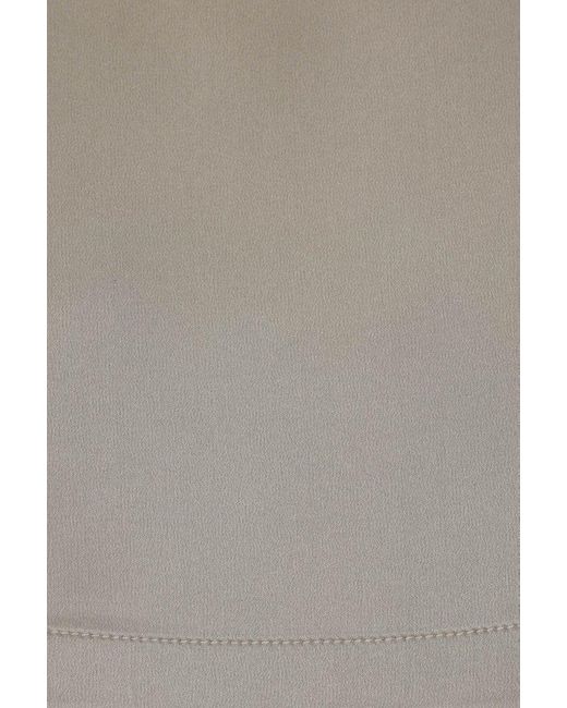 Brunello Cucinelli Gray Silk Tank Top