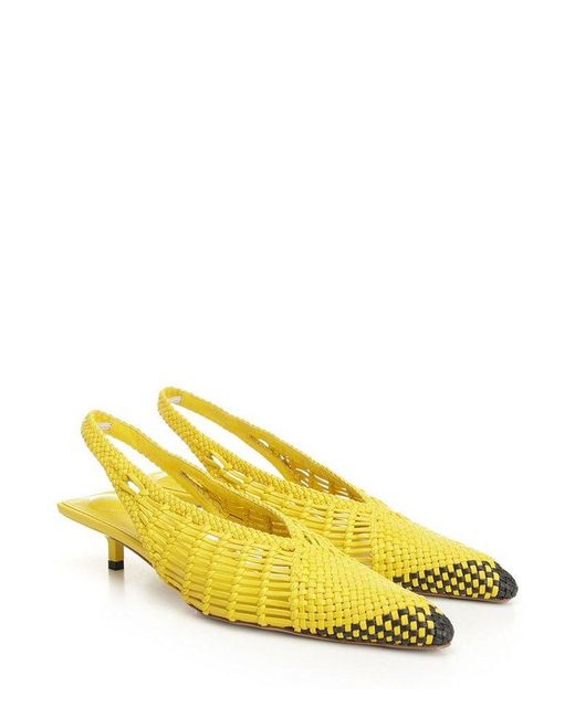 Jacquemus Les Cubisto Banane Pointed-Toe Pumps in Yellow | Lyst