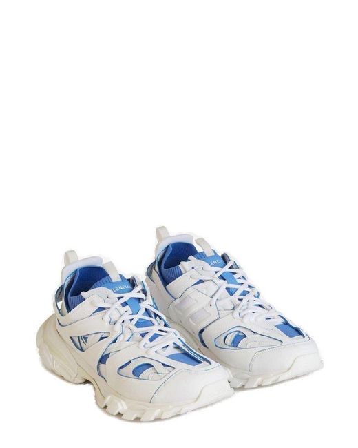Balenciaga Track Sock Lace up Sneakers in White for Men Lyst UK
