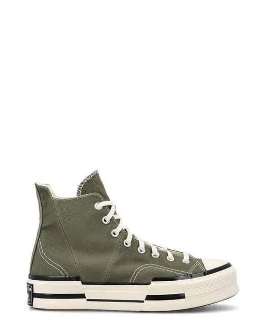 Converse Green Chuck 70 Plus High-top Lace-up Sneakers