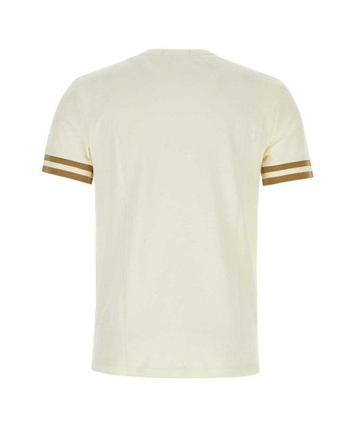 Fred Perry White Ivory Piquet T-Shirt for men