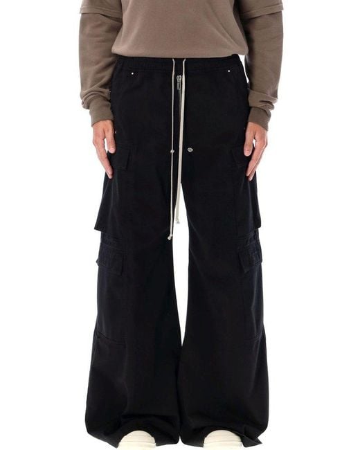 Rick Owens Black Jumbo Bela Double Cargo for men