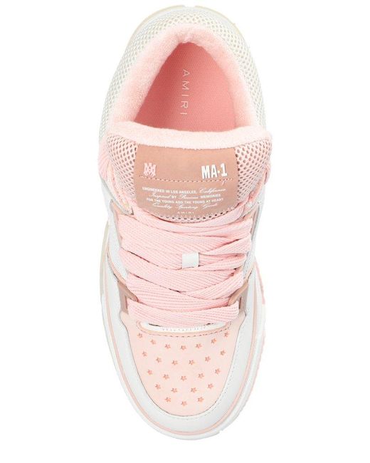 Amiri Multicolor Ma-1 Sneaker In Pink