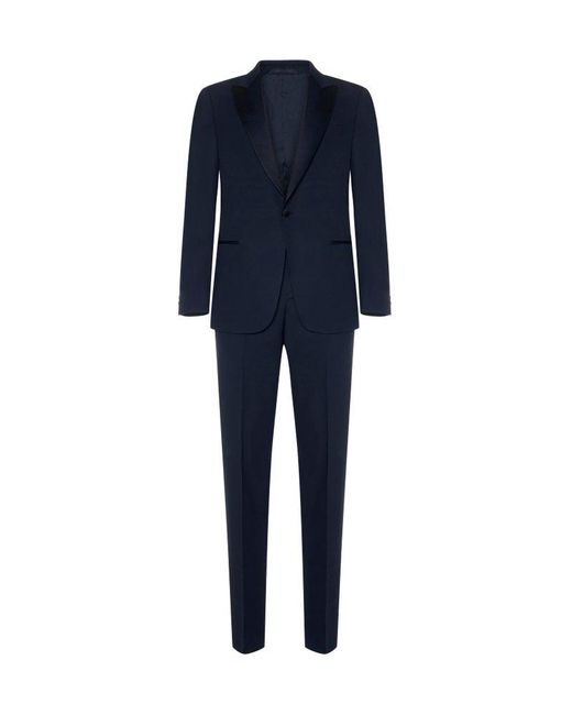 Giorgio Armani Single-breasted Pressed Crease Tailored Suit in Blue for ...