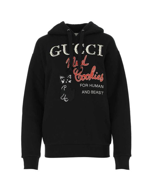 Gucci Black 'mad Cookies' Print Sweatshirt