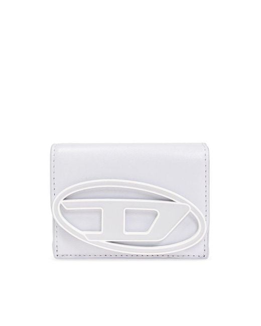 DIESEL White '1dr Tri Fold Xs' Wallet,