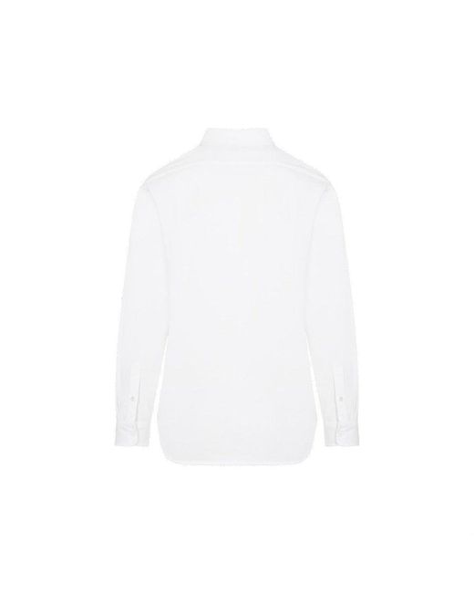 Berluti White Collared Long-sleeve Shirt for men
