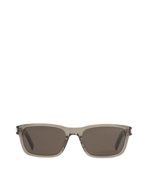 Saint Laurent Gray Sl 662 Rectangular Frame Sunglasses for men