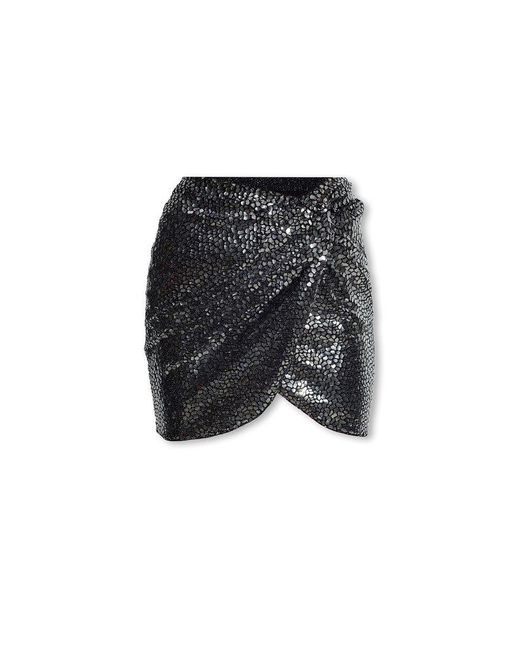 Forte Forte Black Draped Mini Skirt