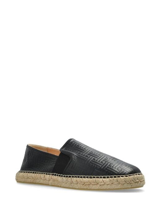 KENZO Black Round Toe Espadrilles for men