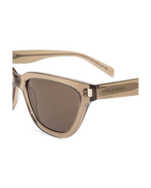 Saint Laurent Brown Cat-eye Sunglasses