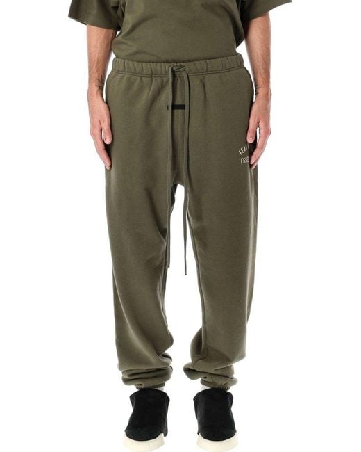 Fear Of God Green Fleece Essential Sweatpant for men