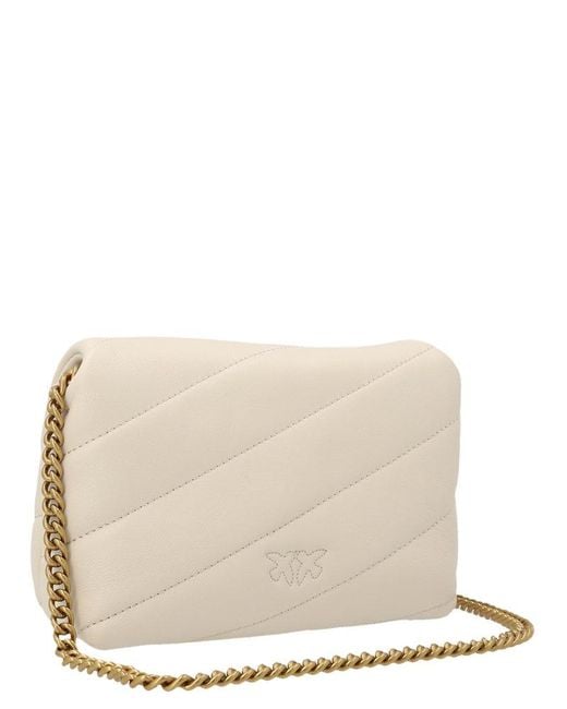 Pinko Natural Love Baby Puff Quilted Crossbody Bag