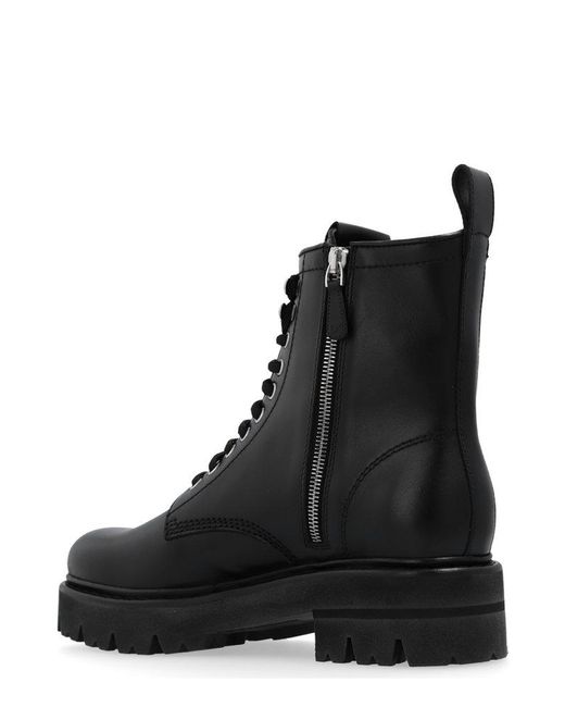 DSquared² Black Combat Boots,