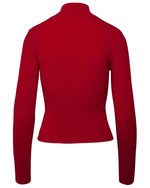 Patou Red Merino Blend Sweater