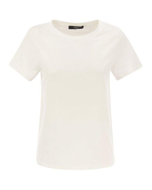 Weekend by Maxmara White Multif Jersey T Shirt