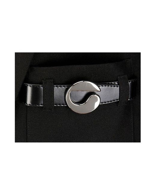 Coperni Black Belted-Pocket Buttoned Blazer