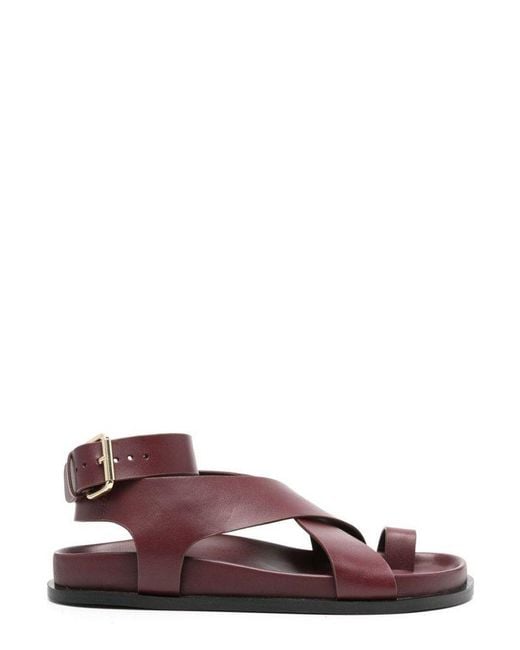 A.Emery Brown Jalen Crossover Detail Sandals